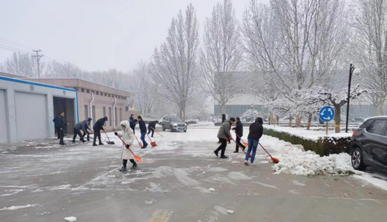 以雪为令、闻雪而动-巨能电气进行除雪活动