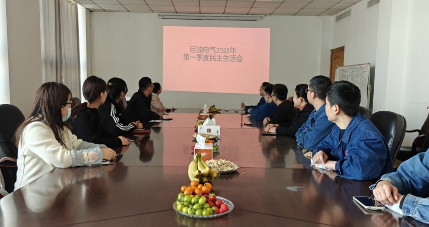 巨能电气2025年第一季度民主生活会顺利召开